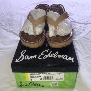 Sam Edelman cork wedges size 8